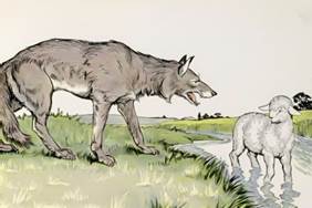 Le loup et l'agneau - French Short stories