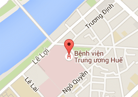 Map of Hue Central Hospital