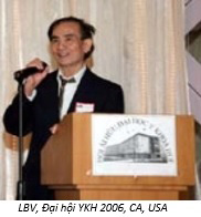 Text Box:            LBV, Đại hội YKH 2006, CA, USA